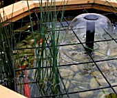 POND COVER,  METAL MESH TO PROTECT CHILDREN