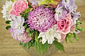 AUTUMN BOUQUET IN PINK, WHITE AND LILAC