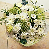 WHITE AND GREEN FLOWER BOUQUET