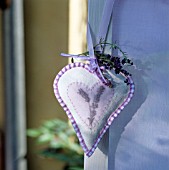 LAVENDER HEART MADE OF CLOTH