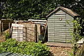 SHED AND COMPOST AREA ON ALLOTMENT