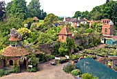 AERIAL VIEW OF STONE HOUSE COTTAGE GARDEN AND NURSERY, MAY
