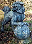 Foo Dog or Chinese Imperial Lion Dog, Batsford Arboretum, Batsford, Moreton in the Marsh,