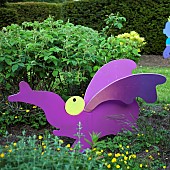 Childrens Garden with colourful contemporary statuary